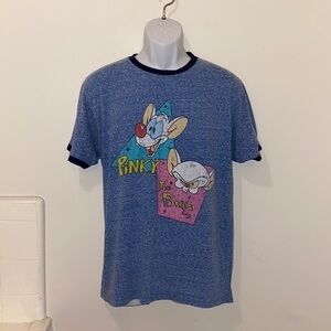 Unisex Pinky & The Brain Distressed Graphic Tee